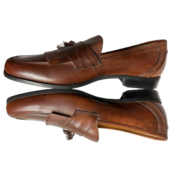 Chaps Ralph Lauren Men's Brown Tassle‎ Loafers NWOT US Sz 12 - Picture 6 of 11